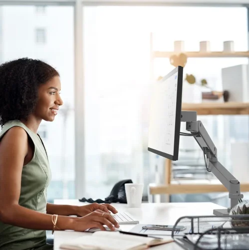 Ciemnoszary Ergotron LX Pro Desk Monitor Arm - uchwyt do monitora na biurko