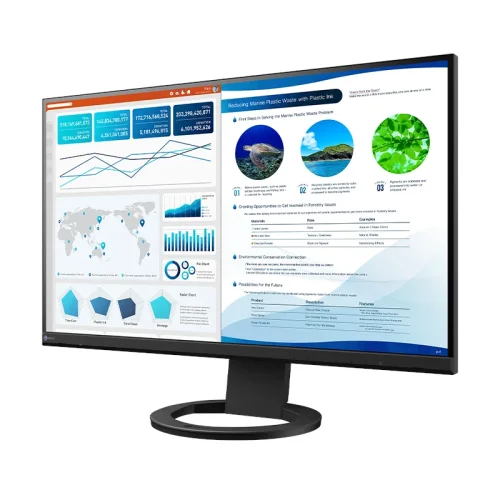 Monitor EIZO FlexScan EV2740S-BK | kolor czarny | 27" | 4K | USB-C 70W | sRGB