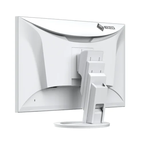Monitor Eizo EV2720S biały – tył monitora pod kątem, podstawa z regulacją wysokości.