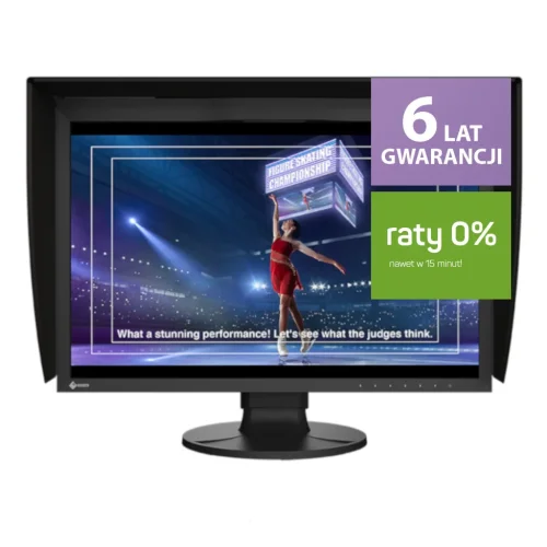 Monitor Eizo ColorEdge CG2400SV prezentuje na ekranie kadr z transmisji sportowej w jakości HDR. Perfekcyjna reprodukcja kolorów i wysoki kontrast podkreślają profesjonalne możliwości monitora w zastosowaniach broadcastowych.