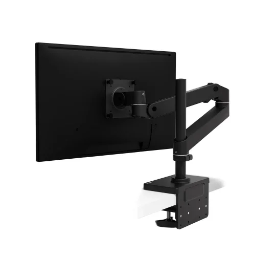 Uchwyt do monitora na biurko LX Pro montowany do krawędzi blatu zapewnia pewne i stabilne mocowanie ekranu.