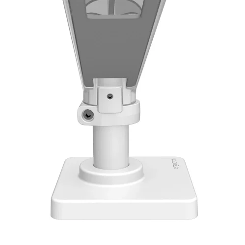 Wbudowana blokada obrotu ogranicza ruch ramienia w poziomie i chroni ścianę przed uderzeniem monitora. To praktyczne rozwiązanie zwiększa bezpieczeństwo i kontrolę przy regulacji uchwytu na dwa monitory.