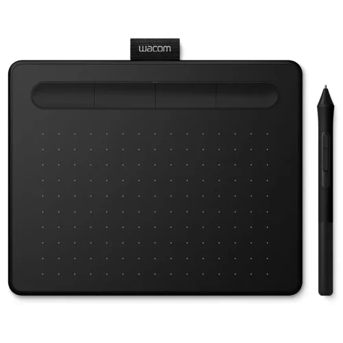 tablet graficzny Wacom Intuos S czarny z piórkiem Wacom Pen 4K kompaktowy tablet do rysowania cyfrowego i edycji zdjęć