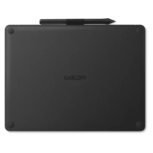 tablet piórkowy Wacom Intuos M czarny tył obudowy z uchwytem na piórko tablet graficzny do rysowania
