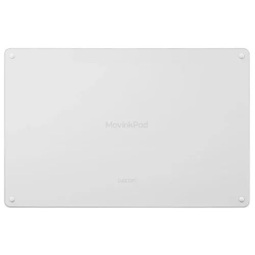 Tył tabletu graficznego Wacom MovinkPad Pro 14. Smukła obudowa i minimalistyczny design mobilnego tabletu do rysowania z ekranem OLED i piórkiem Pro Pen 3.