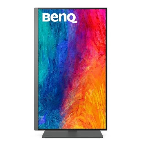 BenQ PD2706U w trybie pivot umożliwia wygodną pracę pionową. Sprawdza się przy projektach DTP, kodzie i dokumentach wymagających dłuższego formatu.