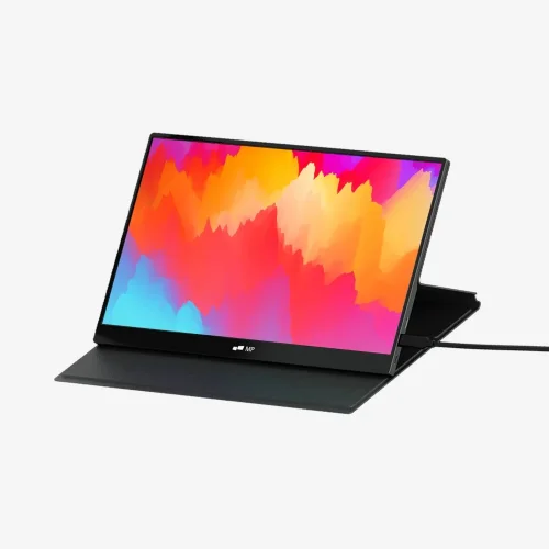 Mobile Pixels Fold Full HD z podłączeniem USB-C do laptopa i obsługą pracy na dodatkowym ekranie.