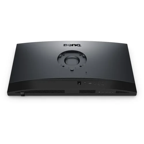 Panel złączy BenQ PV3250U z HDMI 2.1, DisplayPort 1.4, Thunderbolt 4, USB-C, USB-A 3.2 i wyjściem słuchawkowym do nowoczesnego studia.