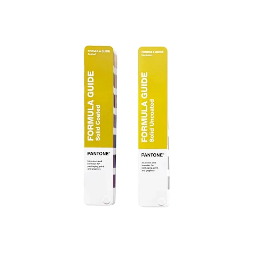 Pantone C i Pantone U, wzorniki Formula Guide Solid Coated i Solid Uncoated edycja 2026 na białym tle.