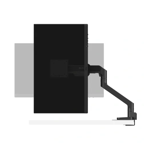 Obrót monitora na uchwycie BenQ BSH01 pozwala ustawić ekran pionowo lub poziomo. Regulowane ramię obsługuje obrót ekranu w zakresie ±180°.