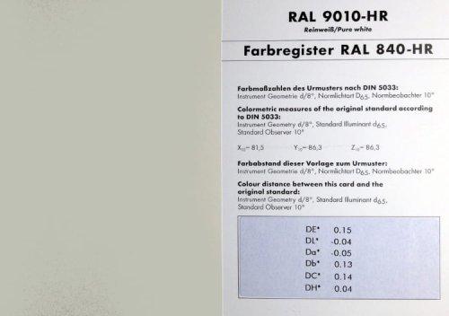 Pojedyncza karta RAL 841 GL – Błyszczące wykończenie 