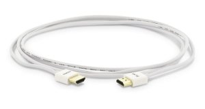 LMP kabel HDMI-HDMI (1.4, 3D i Ethernet, 4K x 2K) biały, Super Slim (super cienki) długość 2 metry