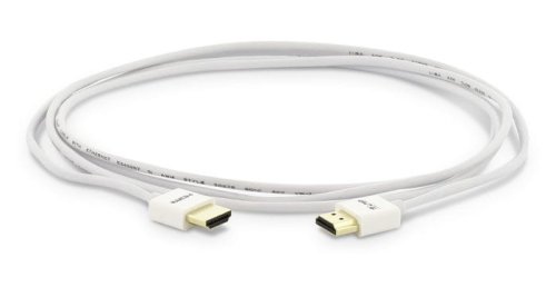 LMP kabel HDMI-HDMI (1.4, 3D i Ethernet, 4K x 2K) biały, Super Slim (super cienki) długość 2 metry