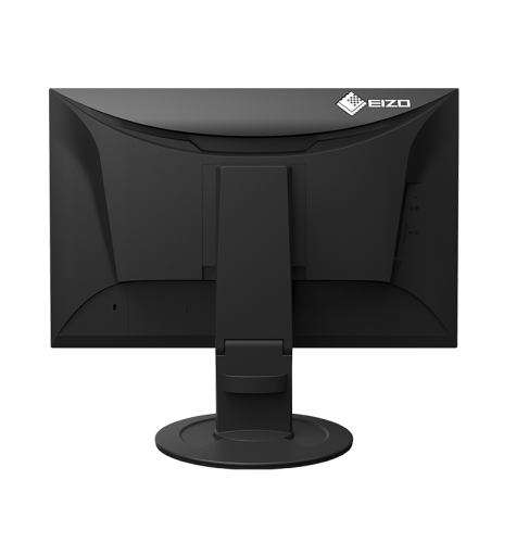 EIZO FlexScan EV2360 – czarna obudowa i podstawa monitora widziane z tyłu.