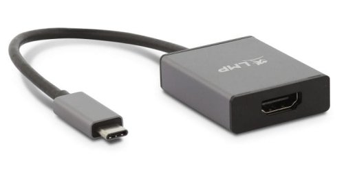 LMP Adapter USB-C (Thunderbolt 3) na HDMI 2.0 4K@60Hz (kolor szary)