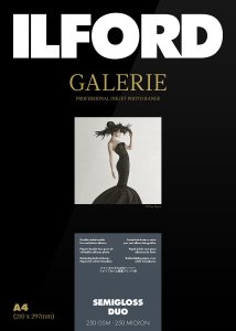 Papier fotograficzny Ilford Galerie Semigloss Duo / A4 / 100ark. / 250g