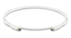 LMP kabel USB-C na USB-C 1m, biały, 100W, DP Altmode, USB IF