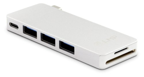 LMP USB-C Basic HUB - 6 portowa stacja dokująca USB-C  (Silver)