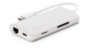 LMP USB-C mini Dock - 8 portowa stacja dokująca USB-C (Silver)