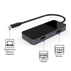 LMP USB-C Dual Adapter | 2 porty HDMI oraz VGA