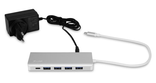 LMP USB-C HUB - 7 portów USB-A i USB-C | Silver