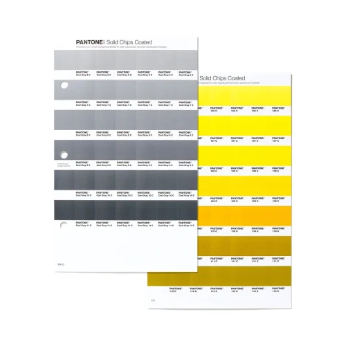 pojedyncza karta z kolorami solid pantone jako uzupełnienie do segregatorów chips book lub jako oddzielny produkt