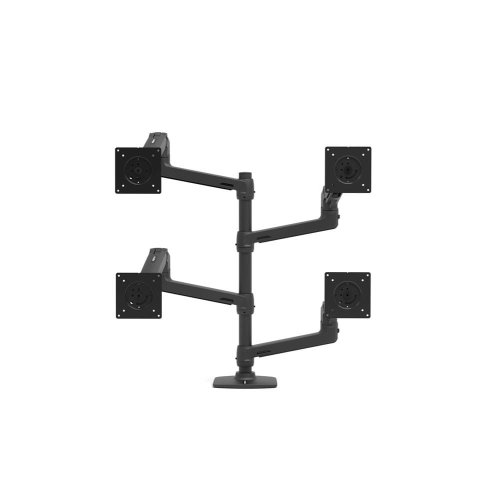 ramię do monitora na 3 lub 4 ekran do uchwytu na monitor ergotron lx dual stacking arm kolor czarny