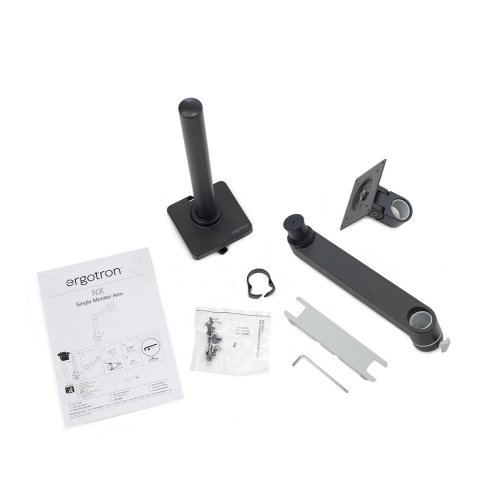 Ergotron NX Desk Monitor Arm - zawartość zestawu