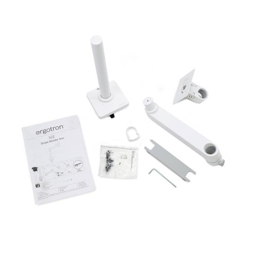uchwyt do monitora Ergotron NX Desk Monitor Arm zawartość zestawu