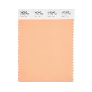 PANTONE COTTON Swatch Card | Kolor Roku 13-1023 Peach Fuzz - próbka na bawełnie