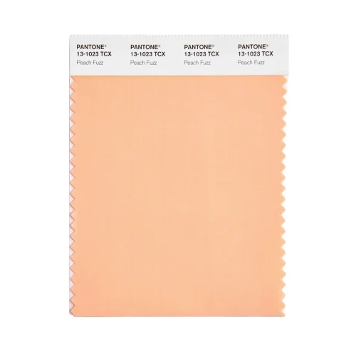 PANTONE COTTON Swatch Card | 13-1023 Peach Fuzz | próbka na bawełnie
