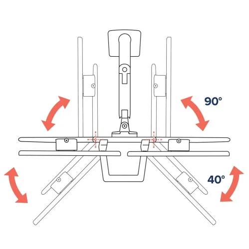 Ergotron - HX Desk Dual Monitor Arm - uchwyt do 2 monitorów na biurko (biały)