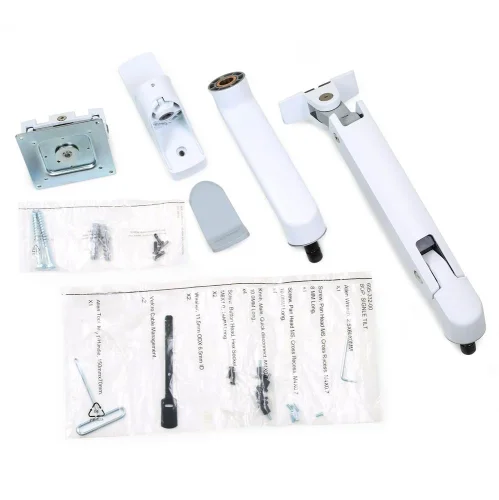 uchwyt na monitor do ściany hx wall mount biały ergotron zawartość zestawu