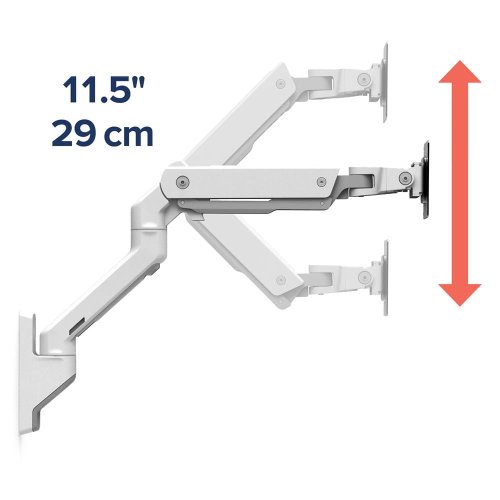 uchwyt do monitora ścienny ergotron hx wall mount zakres ruchów