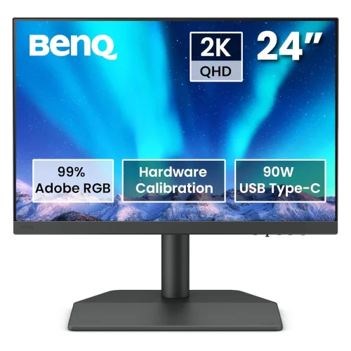 Monitor BENQ SW242Q - 24 cale | 2K | AdobeRGB | 90W USB-C