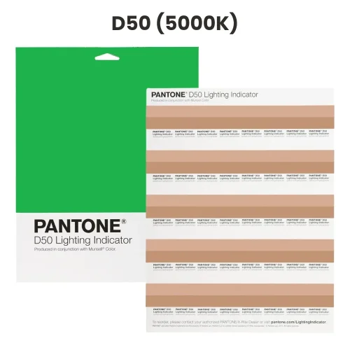 Pantone D50 - naklejki / test barwy światła