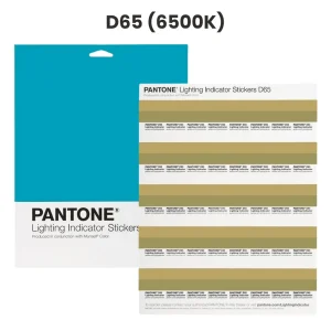 Pantone D65 - naklejki / test barwy światła