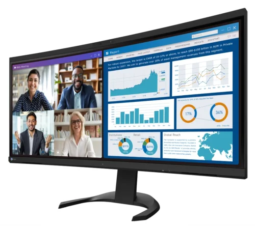 Monitor EIZO FlexScan EV3450XC-BK | zakrzywiony ekran