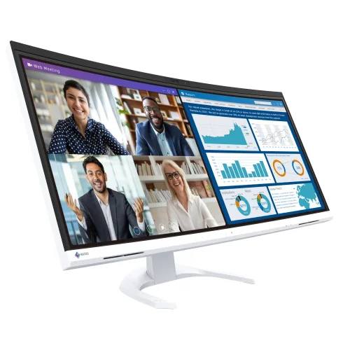 r EIZO FlexScan EV3450XC-WT | zakrzywiony ekran