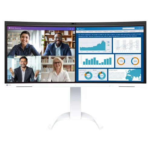 r EIZO FlexScan EV3450XC-WT | zakrzywiony ekran