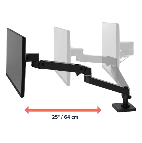 Ergotron LX Pro Desk Monitor Arm - uchwyt do monitora na biurko (czarny)