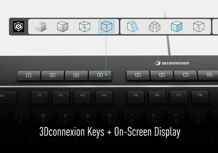 キーボード 3Dconnexion Keyboard Pro with Numpad 3Dconnexion PL Keyboard Pro with Numpad - dla