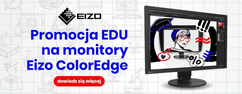Monitory graficzne Eizo ColorEdge ze zniżka Edukacyjną. Sprawdź warunki.