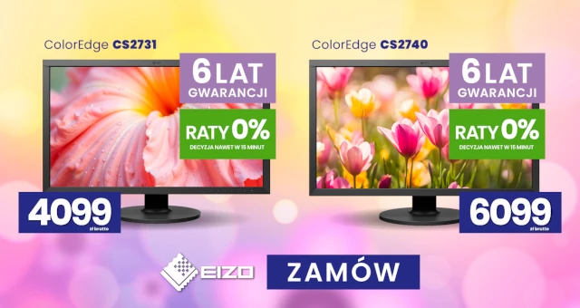 Monitory Eizo CS2731 i CS2740 dla grafika, fotografa, projektanta. Pracuj wygodnie!