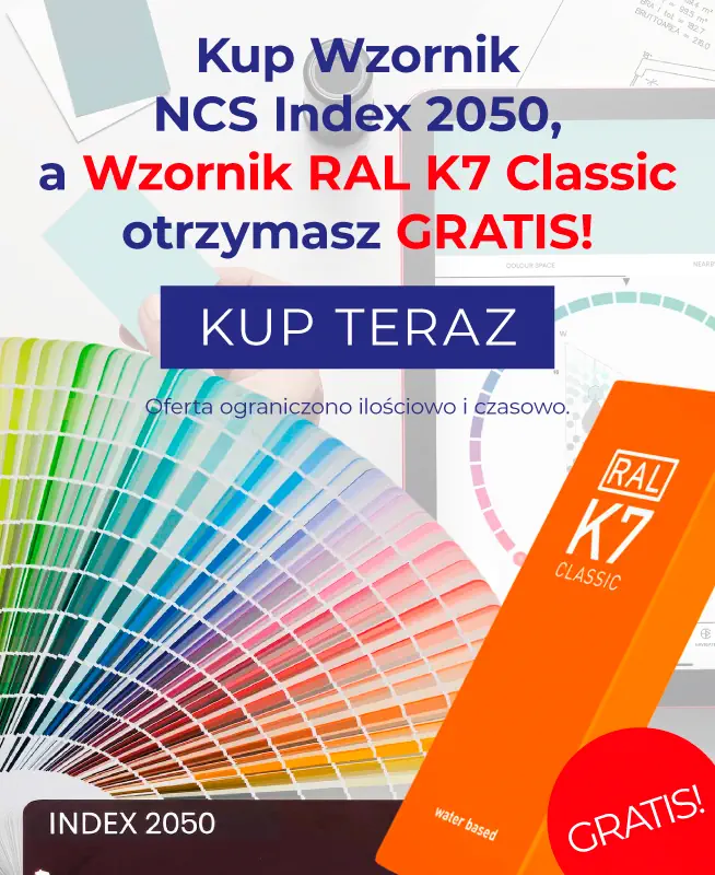 Kup wzornik NCS Index 2050 a wzornik K7 otrzymasz GRATIS!