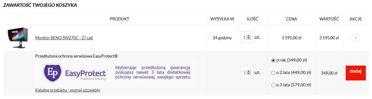 EasyProtect w sklepie