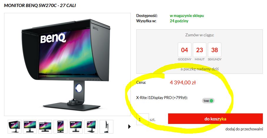 Akcesoria dodatkowe do monitora