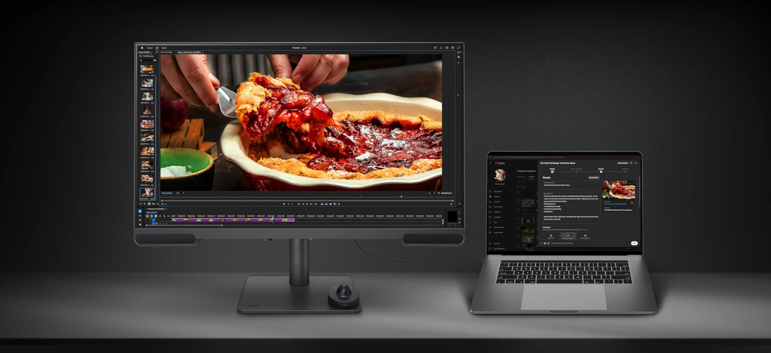 BenQ PV3200U podczas edycji filmu przed publikacją materiału w internecie