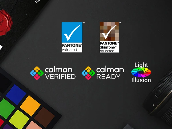 Certyfikacje Pantone i Calman monitora BenQ SW272QN