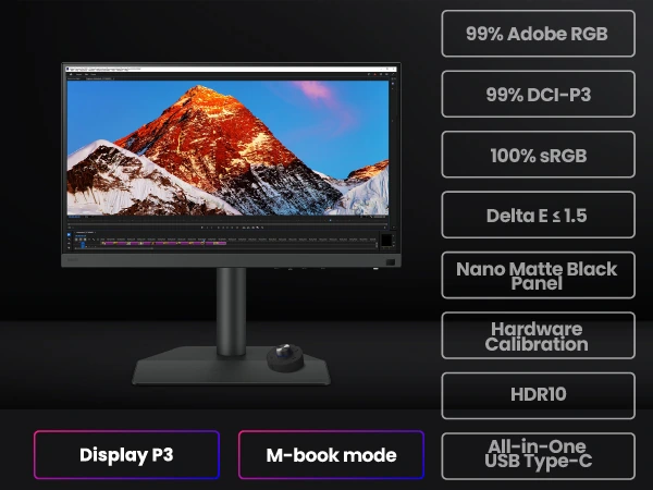 Przestrzenie barw monitora BenQ SW272QN